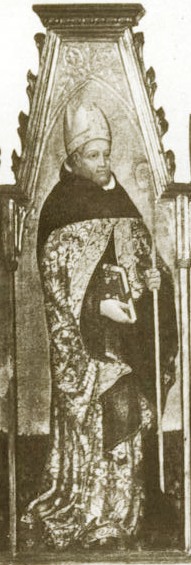 Particolare della Madonna con il Bambino e gli Angeli, e i santi Giovanni, Agostino, Liberatore e Agata