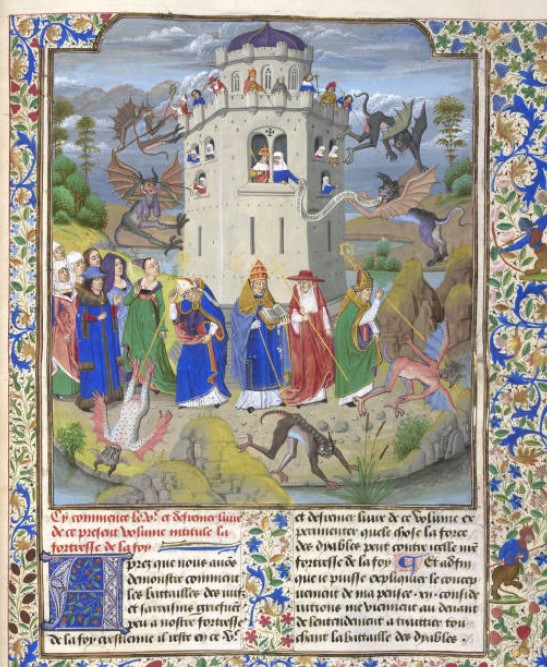 I Dottori della Chiesa scacciano i demoni
