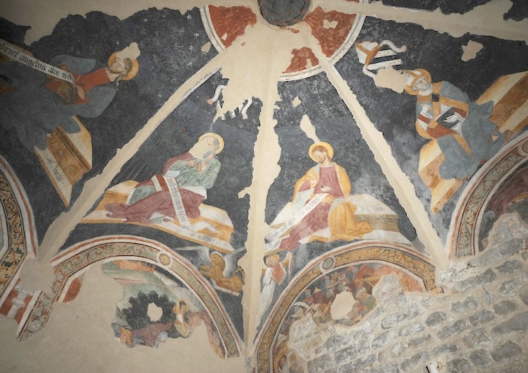 Dottori della Chiesa nelle vele della cappella del palazzo Vescovile