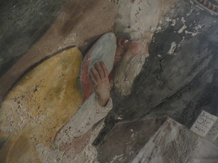 Particolare di Agostino al suo scrittoio