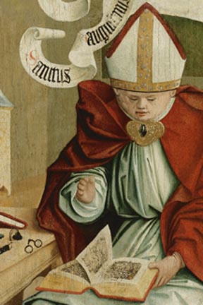 Agostino vescovo del Maestro di Mondesee