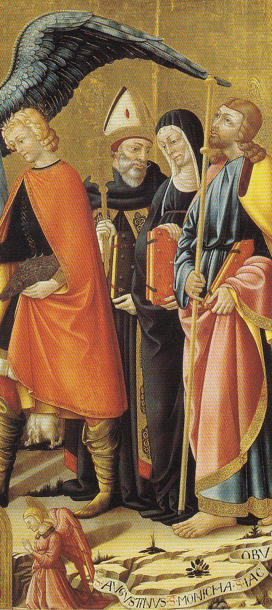 Particolare di Tobia, Agostino e Monica