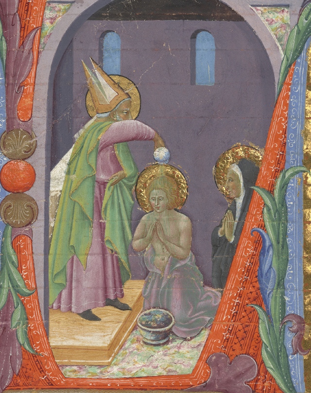 Battesimo di Agostino del Maestro dell'Osservanza