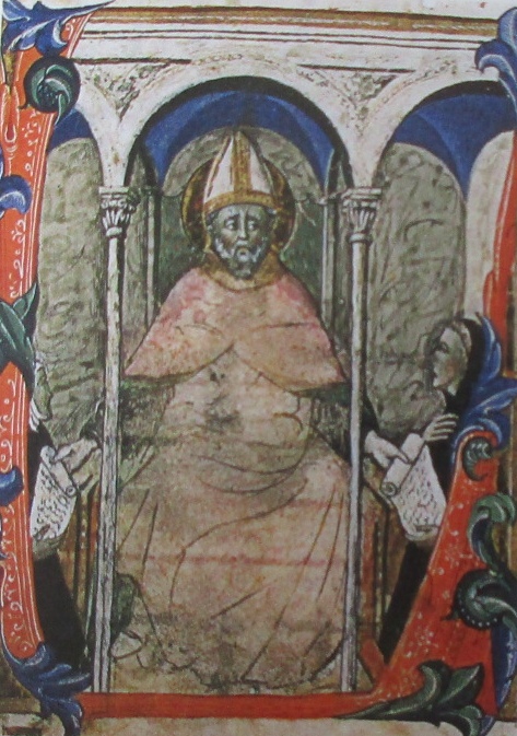 Agostino consegna la regola ai suoi monaci