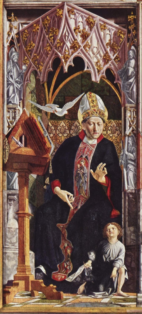 Agostino e il mistero della Trinità di Michael Pacher