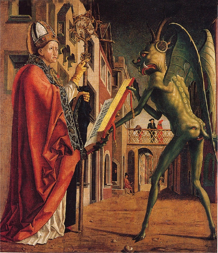 Agostino e il libro dei Vizi di Michael Pacher