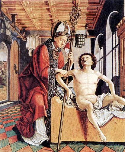 Sant'Agostino libera un prigioniero di Michael Pacher