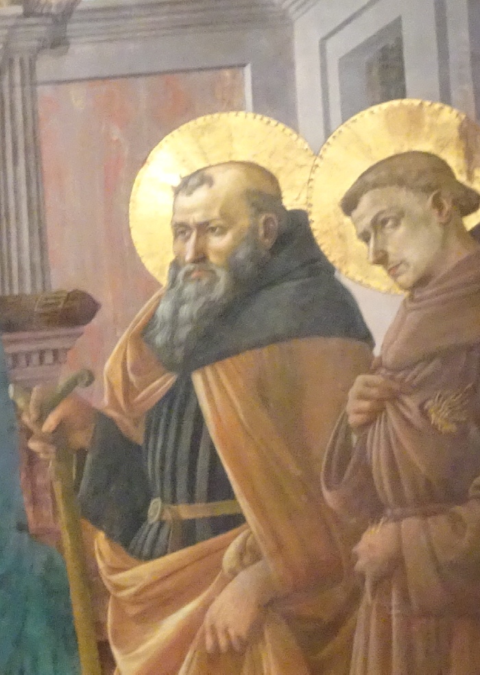 Particolare di sant'Agostino
