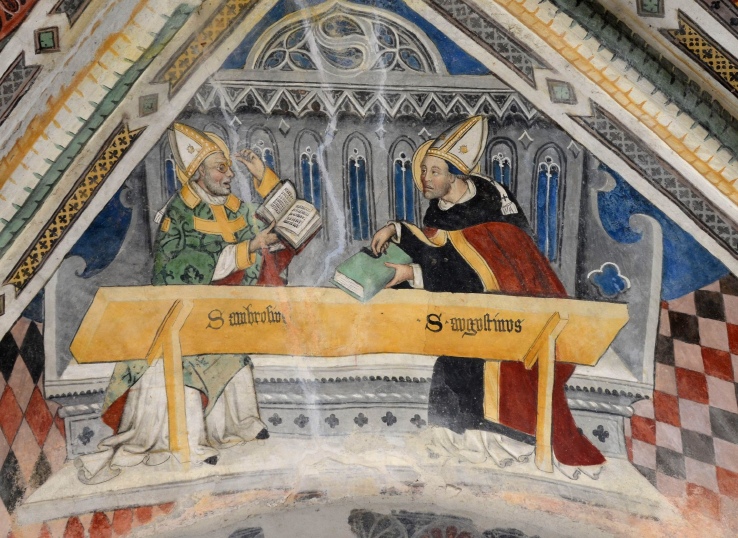 Sant'Ambrogio e Sant'Agostino Dottori della Chiesa di Pietro da Saluzzo