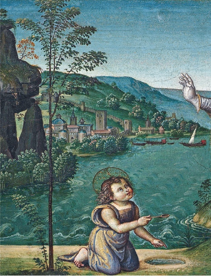 Il mistero della Trinità: particolare del bambino