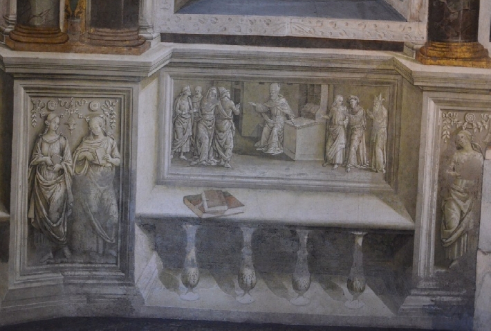 Agostino discute con gli eretici, dipinto di Pinturicchio