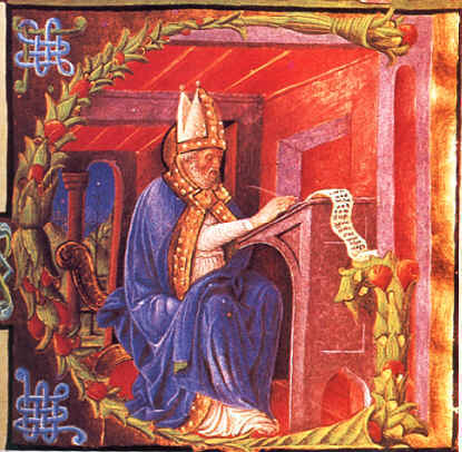Sant'Agostino nel suo studio