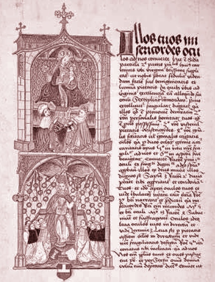 Sant'Agostino consegna la regola ai canonici