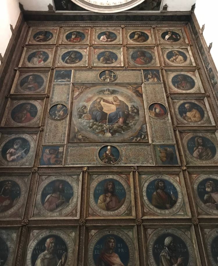 Agostino vescovo e Dottore della Chiesa con altri santi