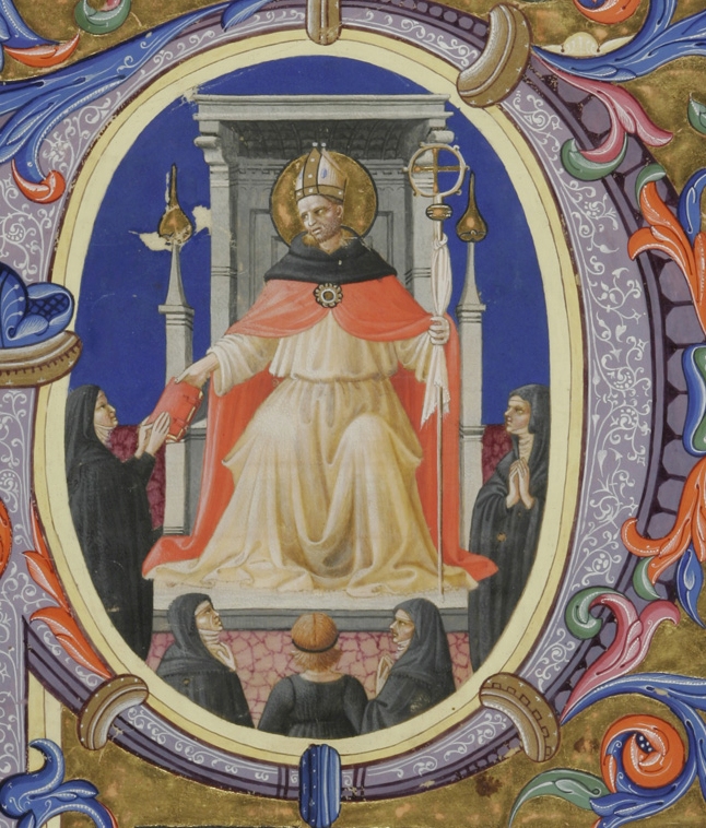 Sant'Agostino dà la regola alle monache