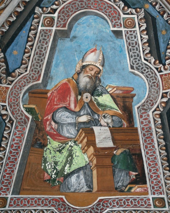 Agostino con gli altri Dottori della Chiesa