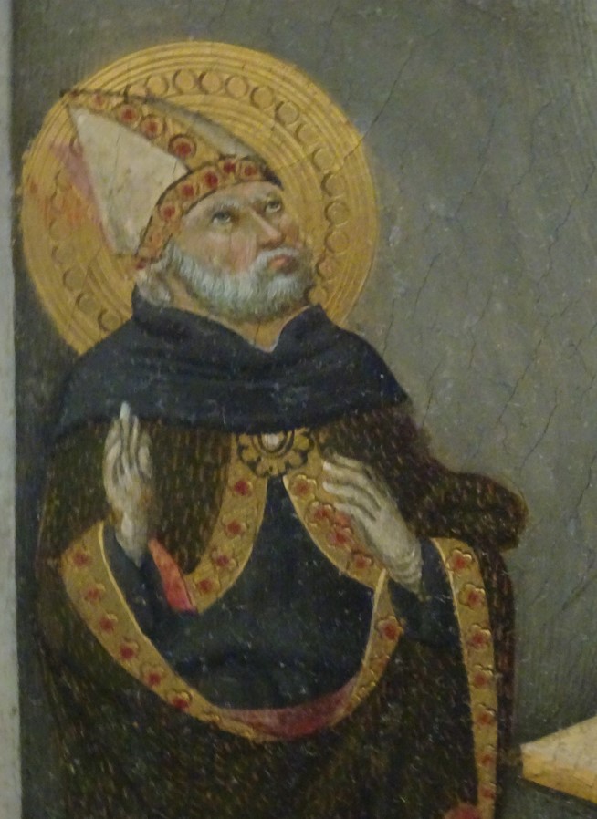Particolare di sant'Agostino