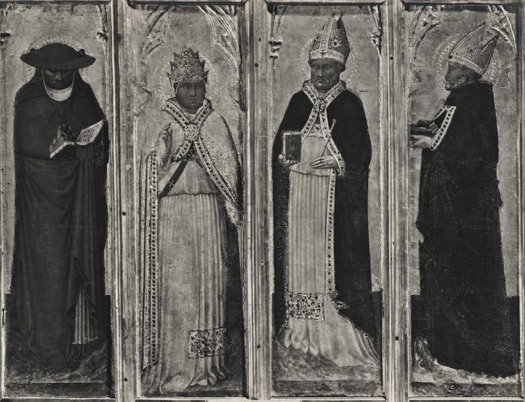 Agostino con i Dottori della Chiesa