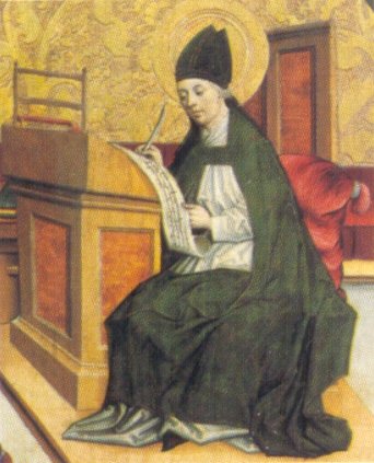 Sant'Agostino vescovo detta la regola