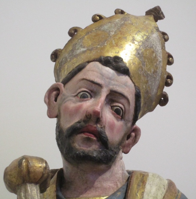 Agostino vescovo e Dottore della Chiesa: particolare del volto