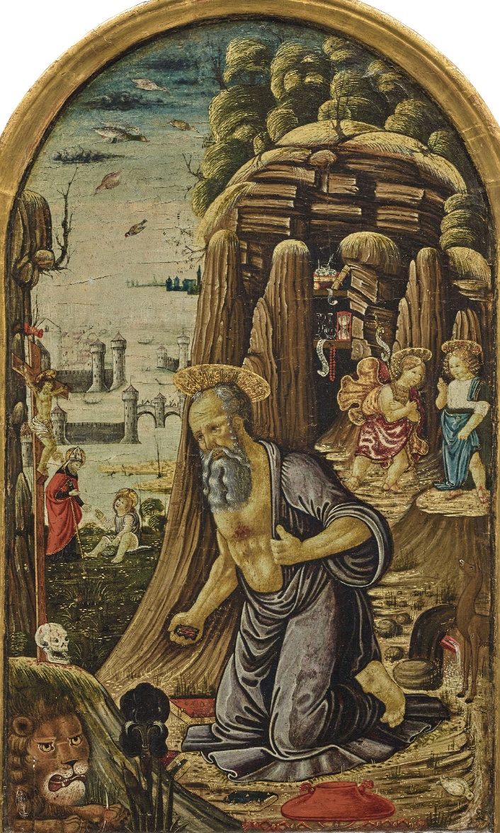 Agostino e il bambino sulla spiaggia