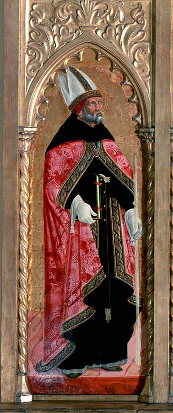Madonna in trono con Agostino e santi