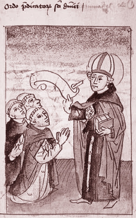 Agostino consegna la regola agli ordini religiosi