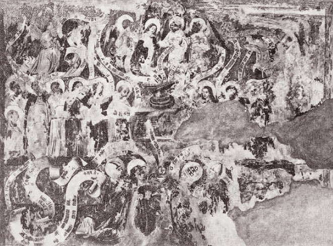 Torchio mistico con i Dottori della Chiesa