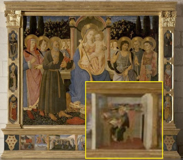 La grande pala di Zanobi Strozzi con la scena della visione di san Gerolamo