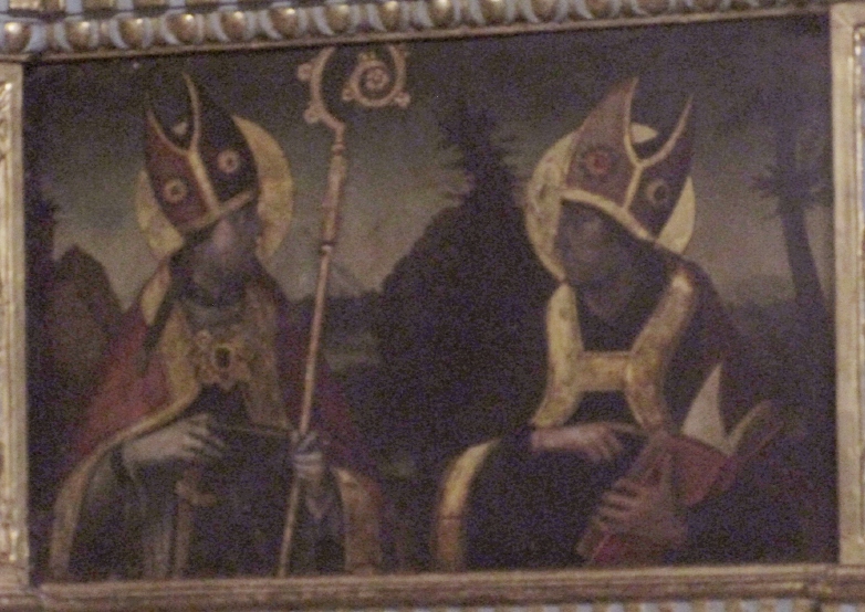 Agostino vescovo e Dottore della Chiesa con sant'Ambrogio a Toledo