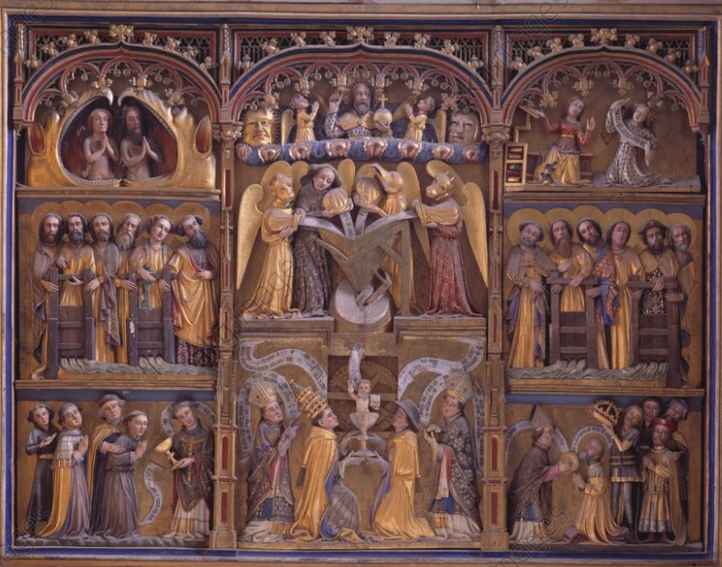 Torchio mistico con i Dottori della Chiesa