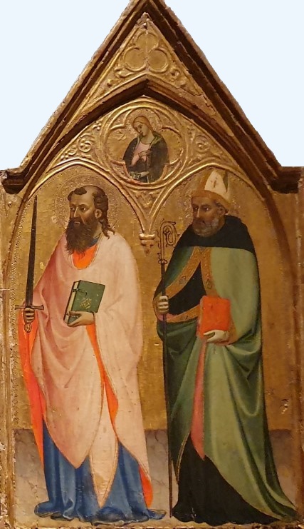 Madonna con Bambino in trono e donatori, san Francesco d'Assisi e san Pietro, san Paolo e sant'Agostino