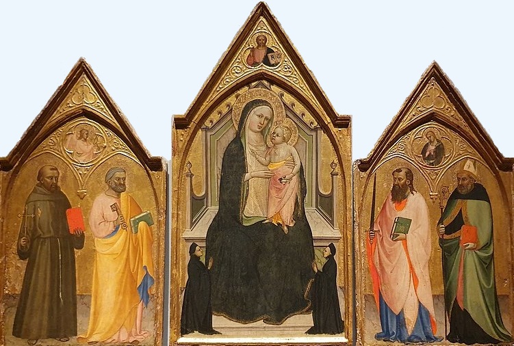 Madonna con Bambino in trono e donatori, san Francesco d'Assisi e san Pietro, san Paolo e sant'Agostino