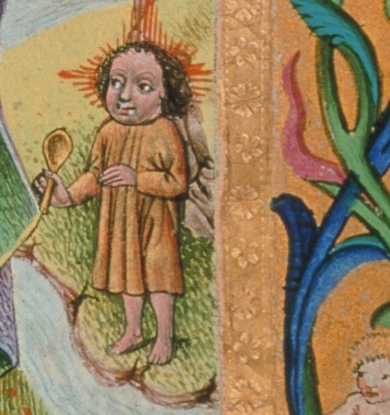 Agostino e il Bambino sulla spiaggia
