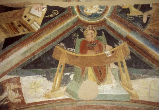 Sant'Agostino vescovo, affresco a Vimercate