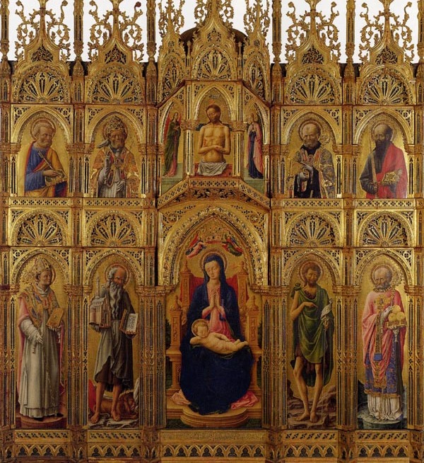 Polittico della Certosa: La Vergine e santi