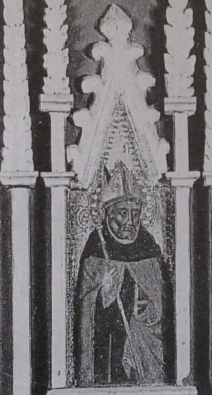 Particolare della figura di Agostino