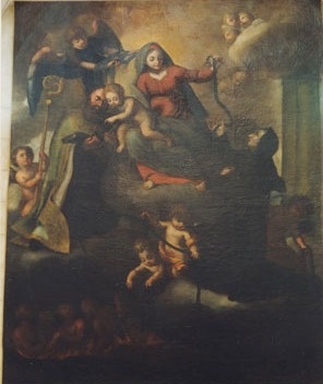 La Madonna della Cintura fra i santi Agostino e Monica
