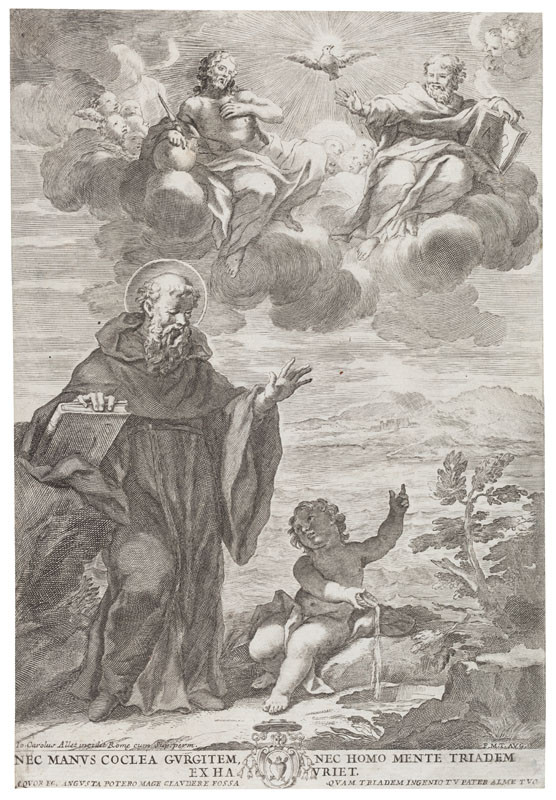 Agostino e il bambino sulla spiaggia