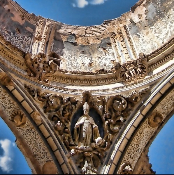 Sant'Agostino vescovo e Dottore della Chiesa nella chiesa di Belchite