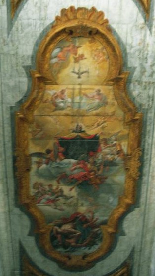 Agostino in gloria di Carlo Federico Benincasa nella volta della chiesa di sant'Agostino a Narni