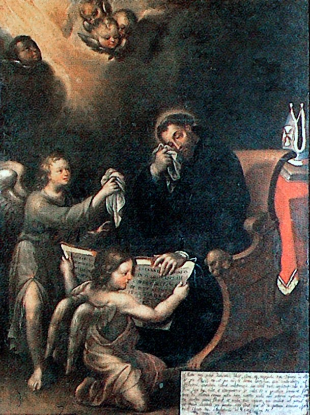 Agostino piange la morte della madre
