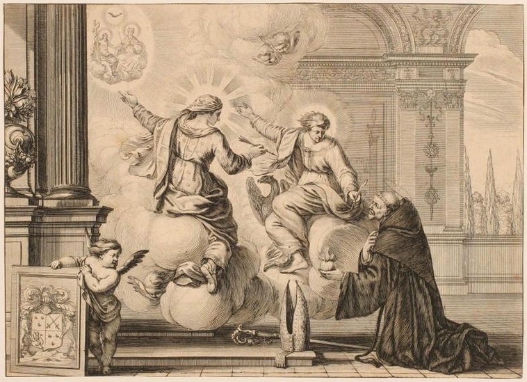 Estasi di Agostino nella contemplazione della Trinità