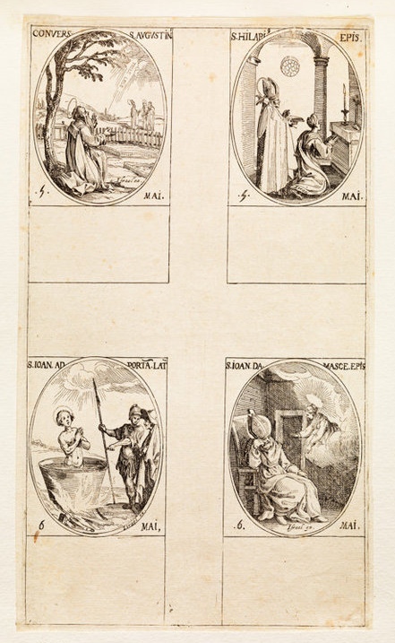 La conversione di sant'Agostino di Jacques Callot