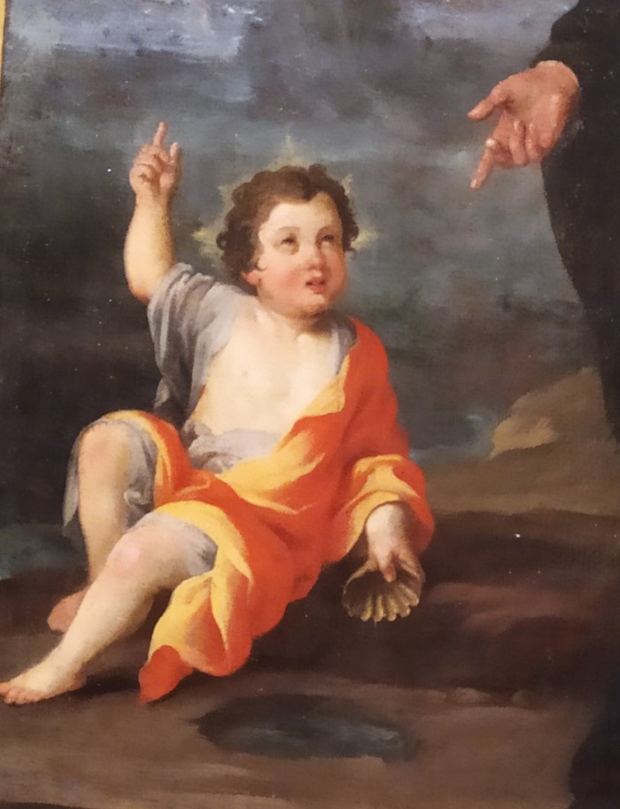 Sant'Agostino e il Bambino sulla spiaggia: particolare del fanciullo