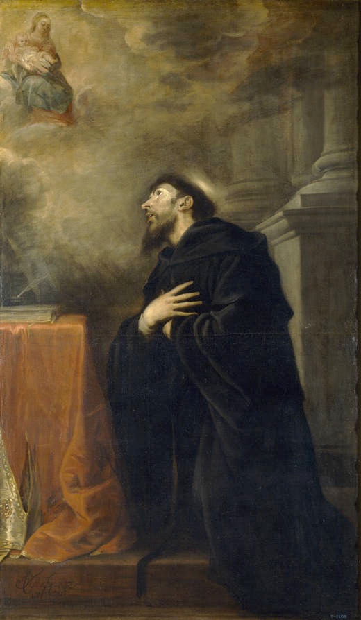 Sant'Agostino davanti alla Vergine di Mateo Cerezo