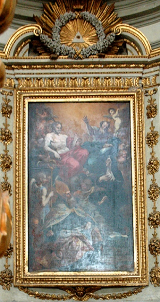 La Trinità con Agostino e Monica a Viterbo, chiesa della SS. Trinità