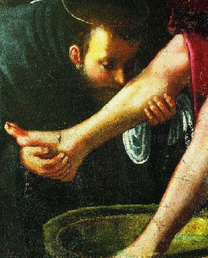 Agostino e il Cristo pellegrino di Ulisse Ciocchi in Santo Spirito a Firenze
