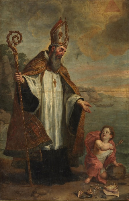Il mistero della Trinità: Agostino con il Bambino sulla spiaggia