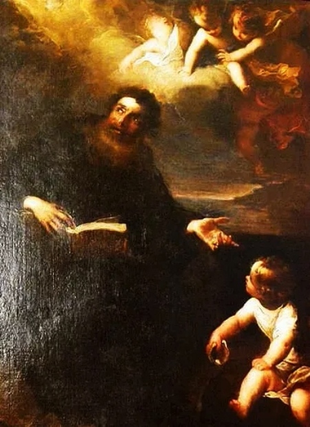 Sant'Agostino e il bambino sulla spiaggia